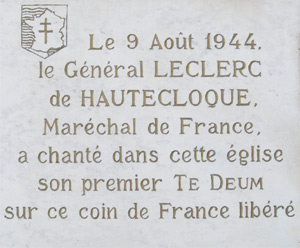 rouillon - Général Leclerc à Rouillon 9 août 1944 Patrim10