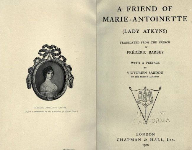 Charlotte Walpole Atkyns : actrice, espionne, et dévouée à Marie-Antoinette - Page 2 Charlo10