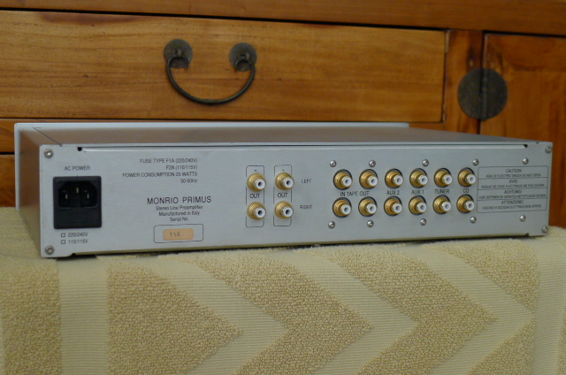 Monrio Primus Stereo Line Preamplifier, Rare (Used) SOLD P1110312