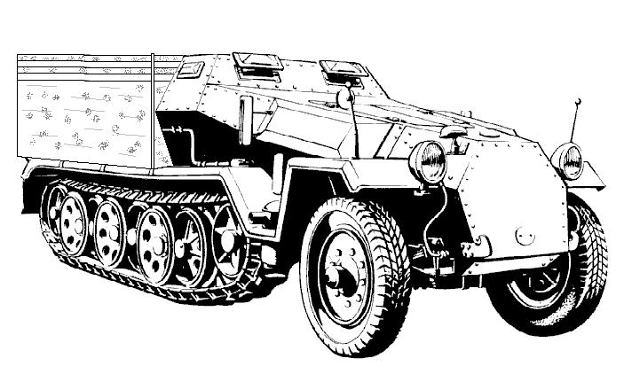 [ ESCI + PLASTIC SOLDIER + scratch ] Sd Kfz 251/1 Ausf C Pritschenwagen - FINI - 251_rf10