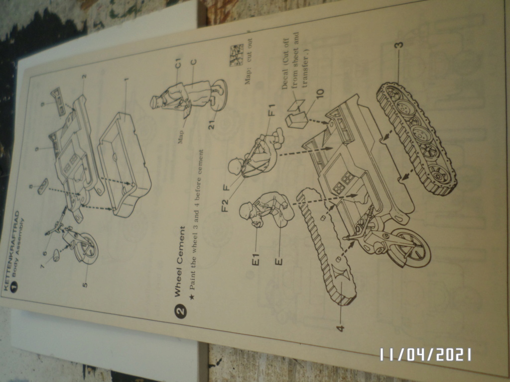 [ HASEGAWA / ESCI ]   PaK40 ( 7.5 cm ) et Sd Kfz 2 ( Kettenkrafrad )   - FINI - Sam_3657