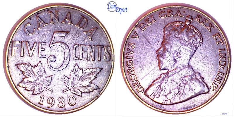 1930 - Coin Fendillé "GEORGI" & "DEI" (Die Break in "GEORGI" & "DEI) Assem11