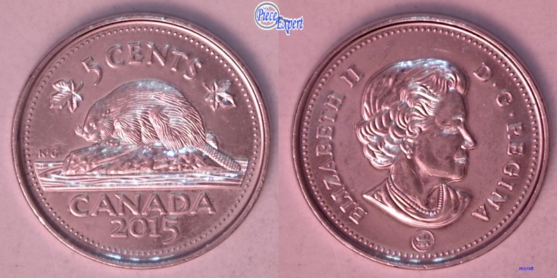 2015 - Éclat de Coin dans AD de canADa (Die Chip) 5_cent12