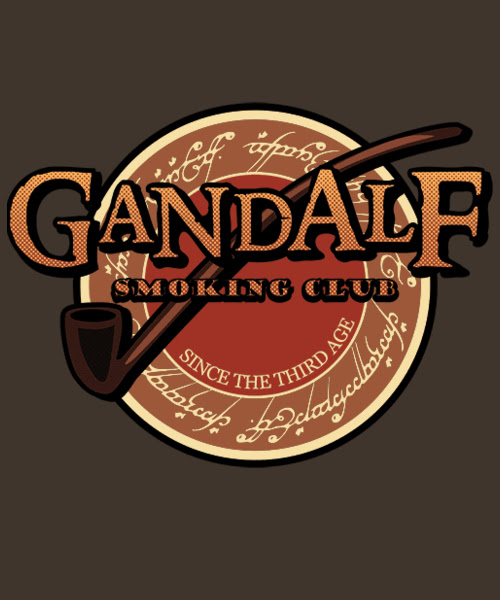 T-shirt Gandalf Smoking Club Unname10