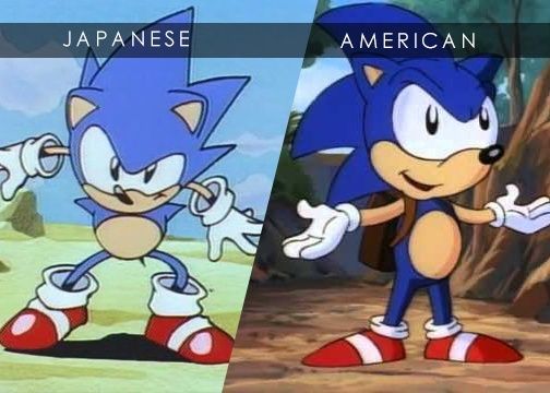 Japanese vs American Classic Sonic