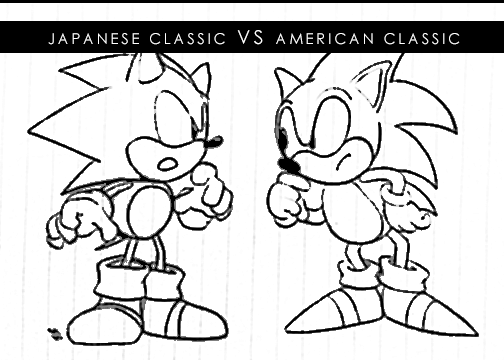 Japanese vs American Classic Sonic Title10