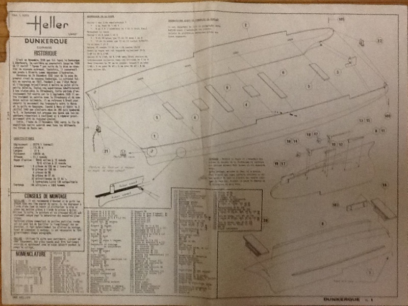 Cuirassé DUNKERQUE ref L1025 Heller42