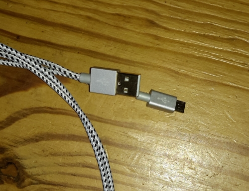 CSL - 2m Premium Micro USB auf USB Kabel mit Metallstecker + Nylonmantel Anschl17