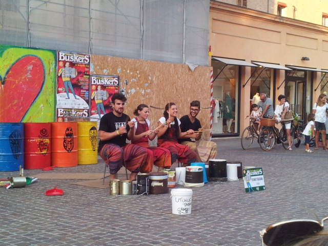 21 Agosto: serata al Ferrara Buskers Festival Gruppo13