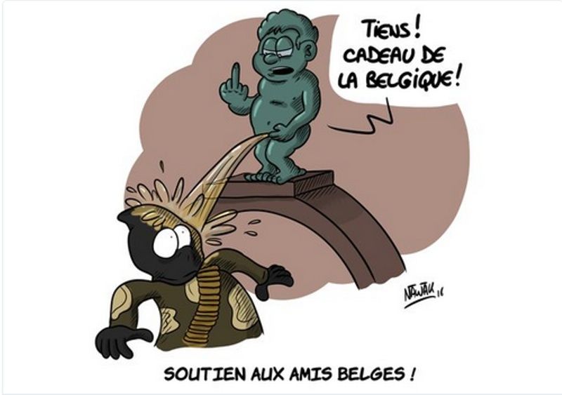 16 dessins du monde entier qui rendent un hommage poignant aux victimes des attentats belges ! Par Thomas Le Moing                                  Captur24