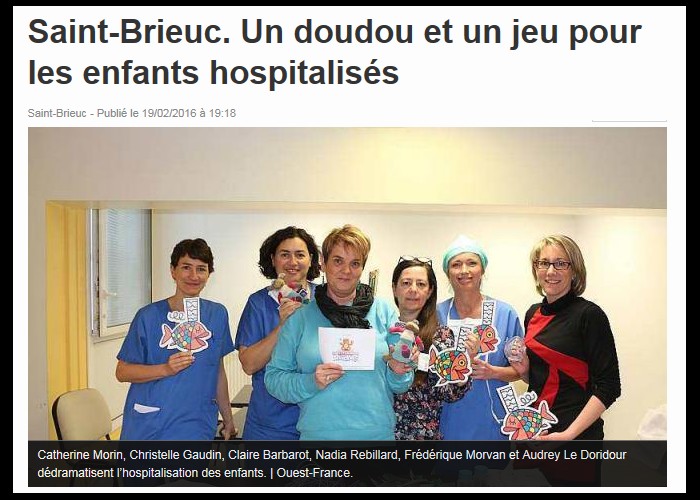 Saint-Brieuc. Un doudou et un jeu pour les enfants hospitalisés  Sans_t48