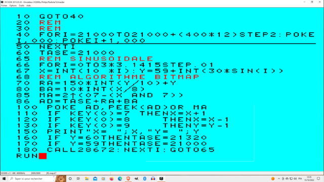 VG5000 algorithme sinusoidale bitmap 128x120 pixels Algori11