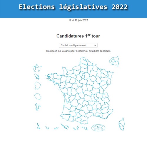 Législatives 2022 : résultats et députés élus  par circonscription Les_ca11
