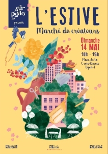 Lyon Croix Rousse, le 14 mai 2023 : Marché de créateurs « L'Estive ».