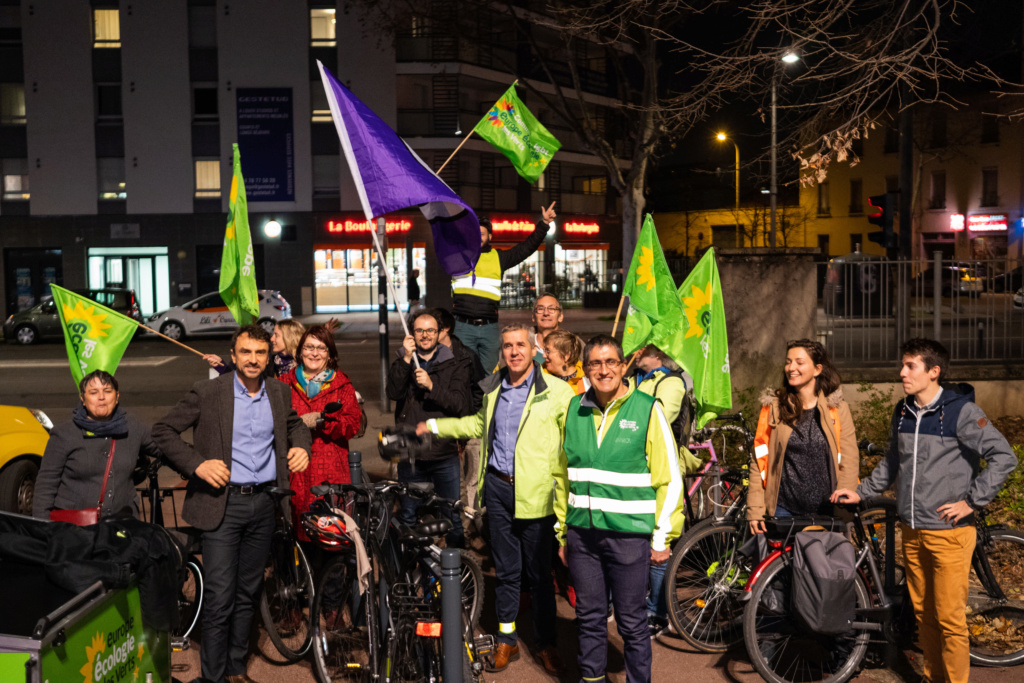#Municipales2020 Lyon : les écologistes "paradent" dans le 8ème arrondissement Parade10