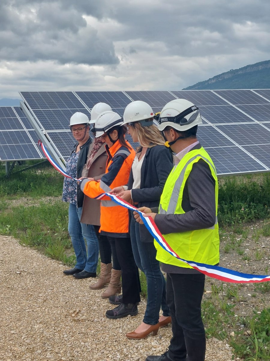 Transition énergétique: la CNR inaugure un parc photovoltaïque au nord de Lyon Parc_p10