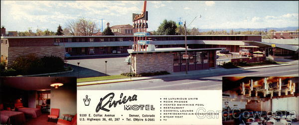 Riviera Motel - Denver - 1956 - Richard Crowther Card0010