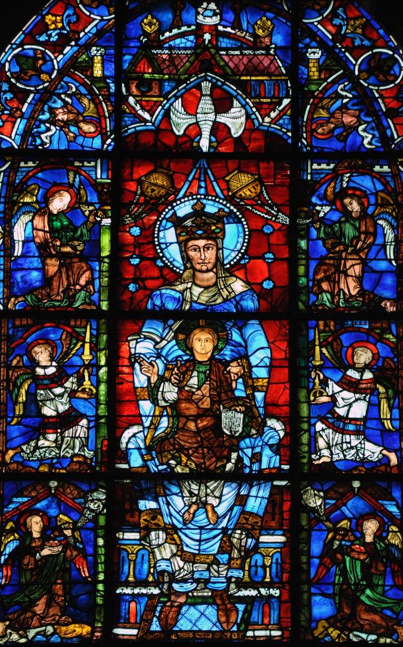 Une recherche sur le magnifique "bleu de Chartres". Vitrai11