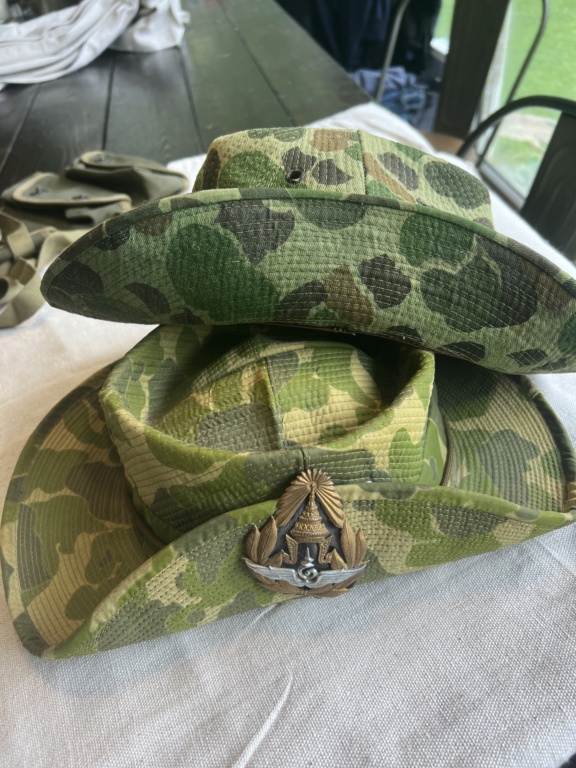 Trying to identify a couple of camp boogie hats. Thailand maybe ? 7a97fa10
