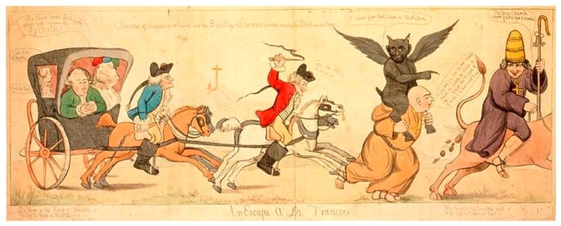 Caricatures anglaises au temps de la Révolution Zparis12