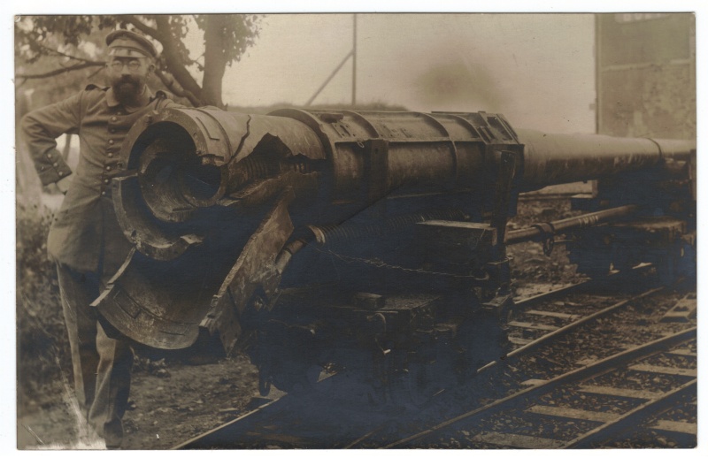 le canon de marine de 14cm du bois d'Herméville dans la Woëvre  18-02-13