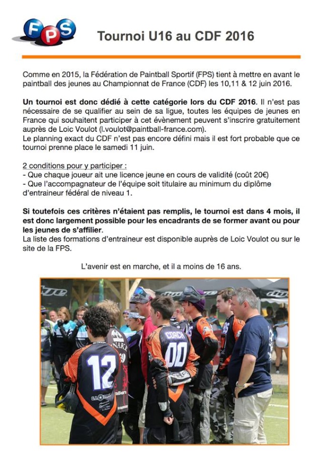 Championnat de France 2016: Division U16 U16cdf10
