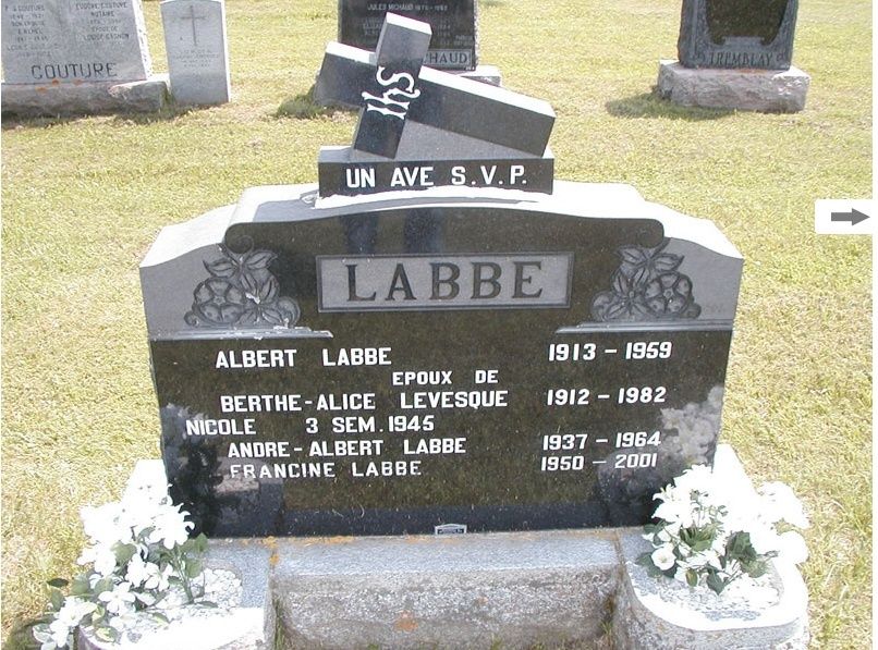 Labbé, Albert Monume13