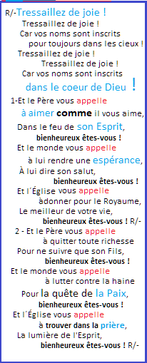 La Bonne Nouvelle du Christ annoncée à tous les Peuples. - Page 26 Tressa12