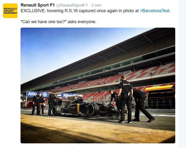 F1 SAISON 2016 TESTS HIVERNAUX BARCELONE I  22/25 FEVRIER - Page 7 Renaul13