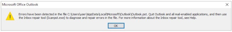 Microsoft Outlook asking me to use Inbox Repair Tool Captur10