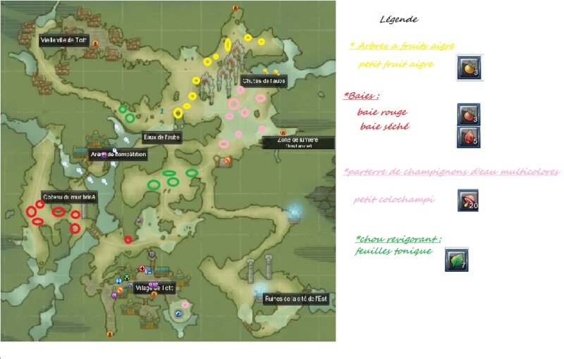 Emplacements des ingrédients de cuisine Foret_10