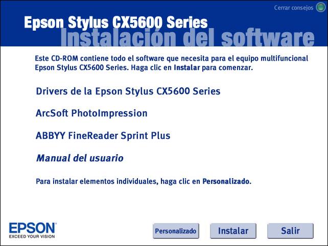 Impresora Epson stylus cx5600 series 211