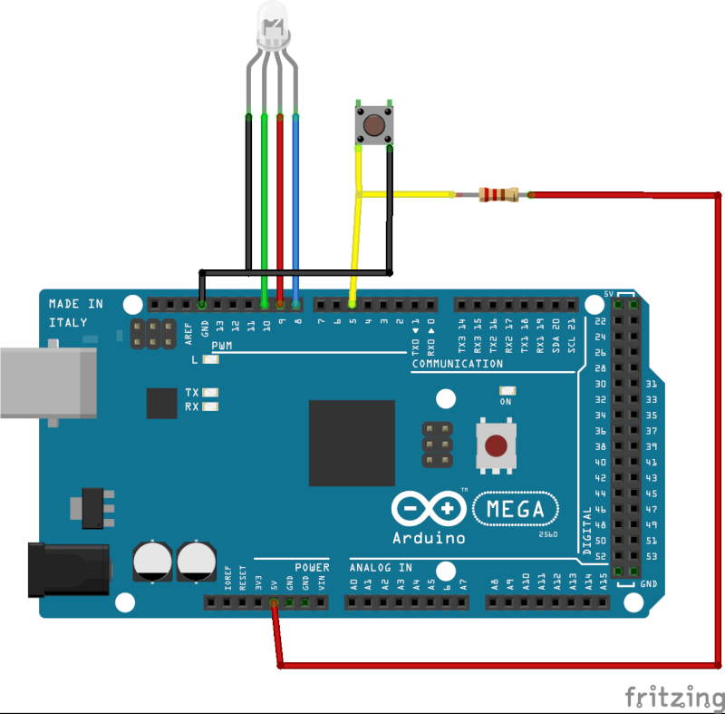 RGB-LED Fader mit Button Turek-11