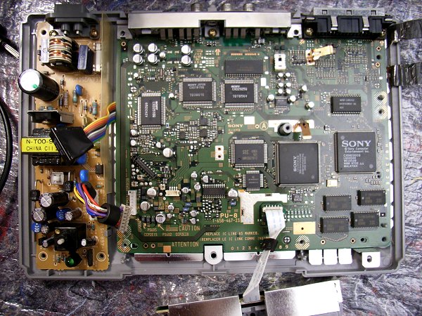 Removal of "The chip" in a Sony Playstation SCPH1002  Chip310