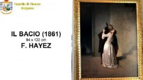 Francesco Hayez, le varie versioni della sua opera intitolata "il bacio". 08365211