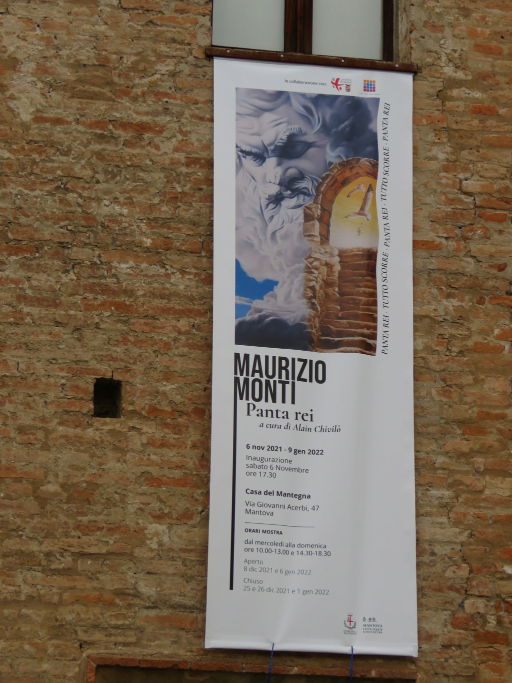 "Pánta rheî", mostra personale del pittore Maurizio Monti alla casa del Mantegna a Mantova; dal 6 novembre 2021 al 9 gennaio 2022 Img_0111