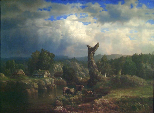 arte - Lars Hertervig (Tysvær, 1830 – Stavanger, 1902), paesaggi fantastici dimenticati dal mercato dell'arte Lars-h10