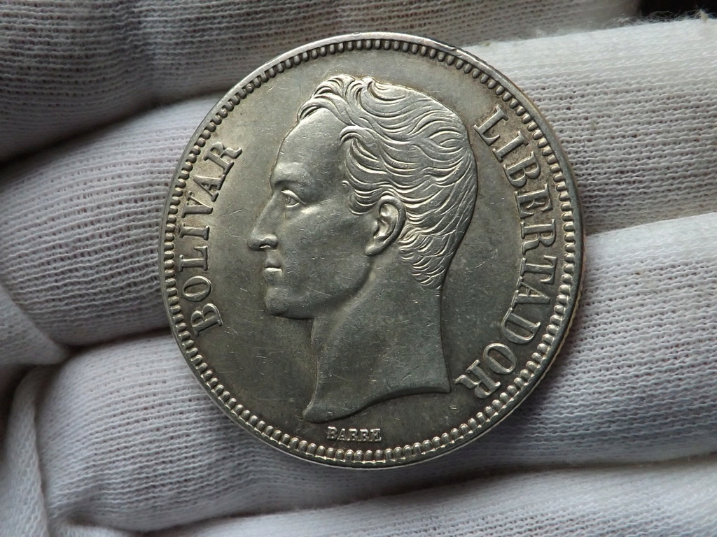 (5 Bolívares) de 1.935, Venezuela. Dscf3433