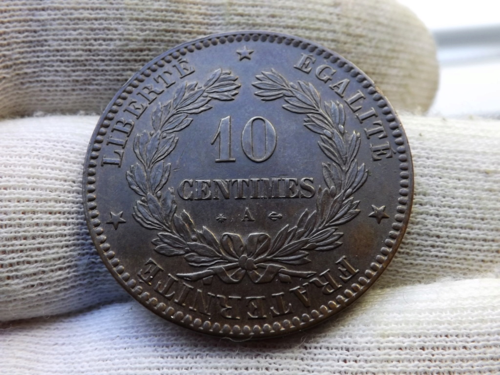 10 Centimes de 1870, Francia. La Ceres de los pobres. Dscf4628
