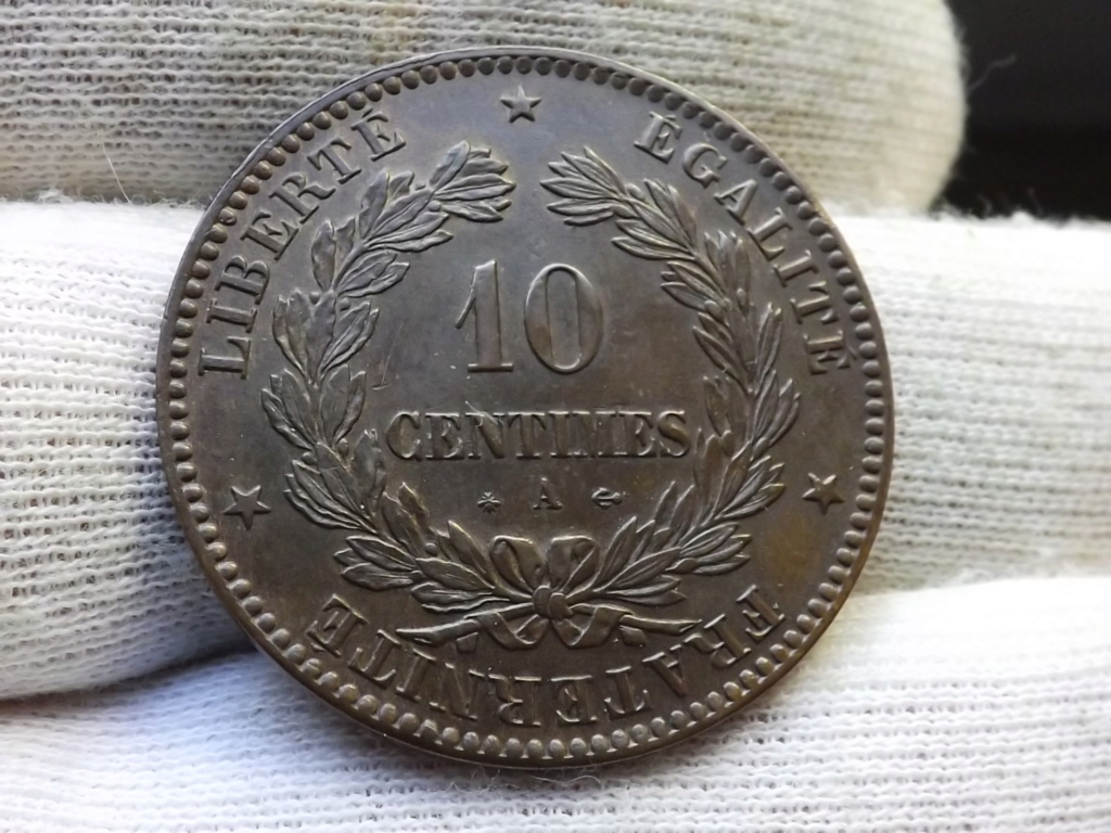 10 Centimes de 1870, Francia. La Ceres de los pobres. Dscf4629