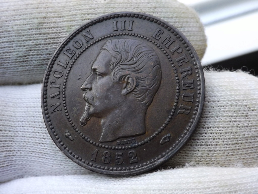 10 Centimes de 1.852 A, Francia. La 1ª "perra gorda" de Napoleón III. Dscf4717