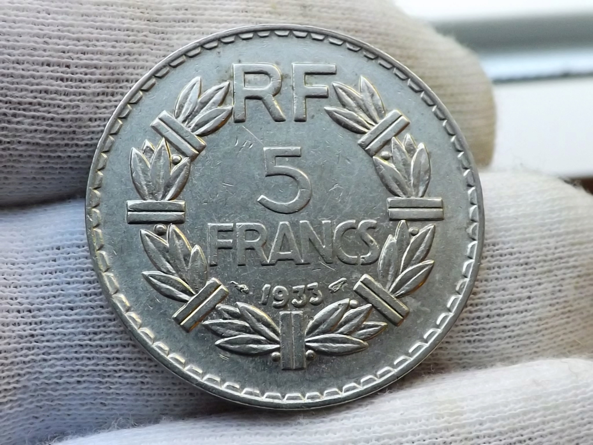 Entre Guerra y Guerra... 5 Francos de 1.933 Lavrillier, Francia. Dscf6511