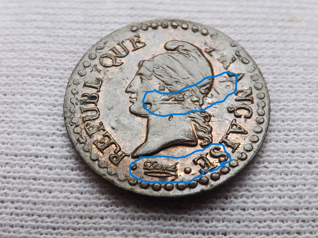 1 Céntimo, año 7, Francia ( y con propina ) Dscf7743