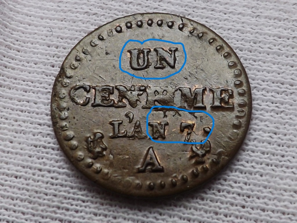 1 Céntimo, año 7, Francia ( y con propina ) Dscf7810