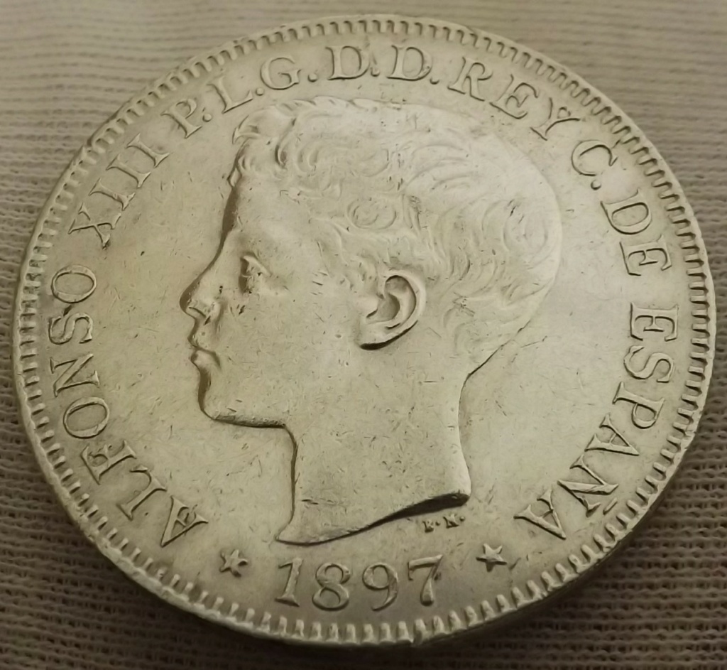 1 Peso filipino 1.897, Alfonso XIII. Dscf9110