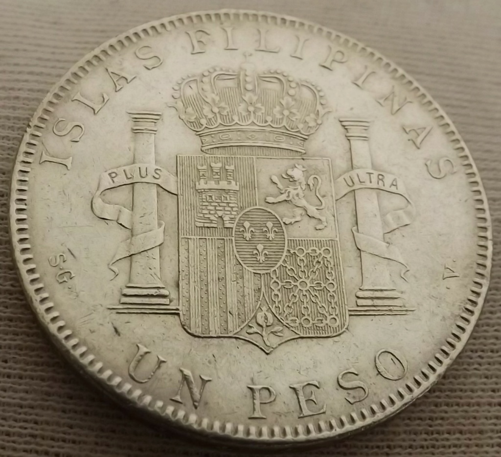 1 Peso filipino 1.897, Alfonso XIII. Dscf9111