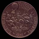  5 francos de 1870. Gobierno de Defensa Nacional Francia Gambet12