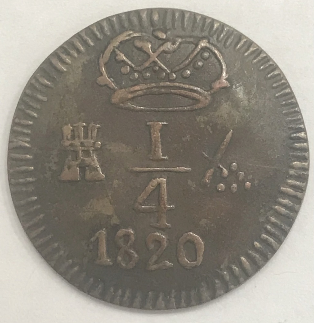 1/4 de Real de Fernando VII de 1820 de Santa Marta (Colombia) Img_e520