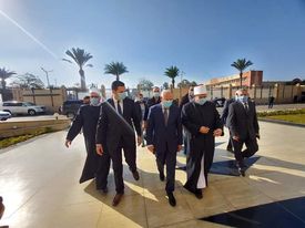 محافظ بورسعيد  يستقبل وزير الأوقاف ضمن احتفالات المحافظة بالعيد القومي A137