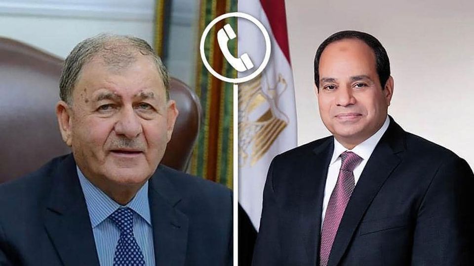 الرئيس عبد الفتاح السيسي  يجرى اتصالاً هاتفياً مع الرئيس العراقي عبد اللطيف رشيد Aa816